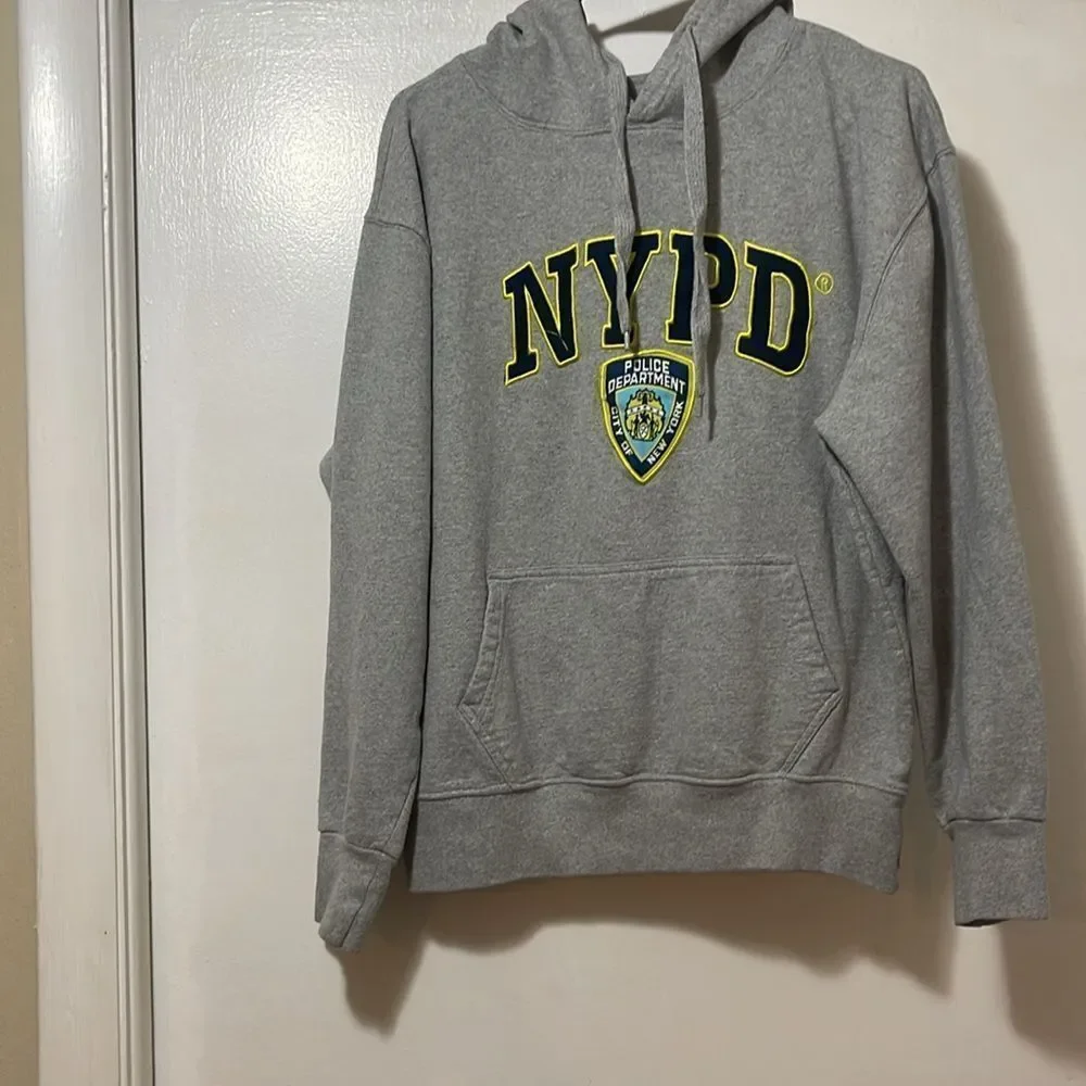 Gray NYPD Hoodie size medium